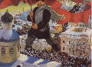 Boris Kustodiev The Bolshevik Sweden oil painting artist
